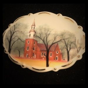 P Buckley Moss pin or necklace charm